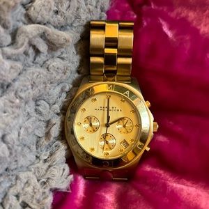 Marc Jacobs Chronograph Watch in Gold tone